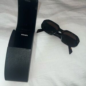 Prada Tortoiseshell Sunglasses with Black Case